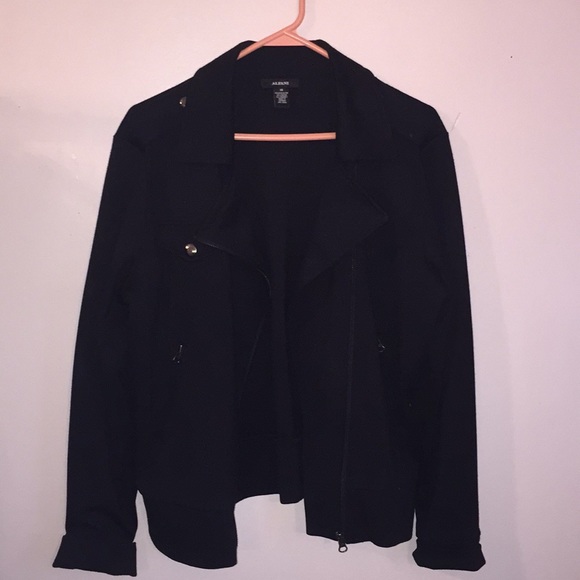 Alfani Black Zip Up Jacket - Picture 1 of 6